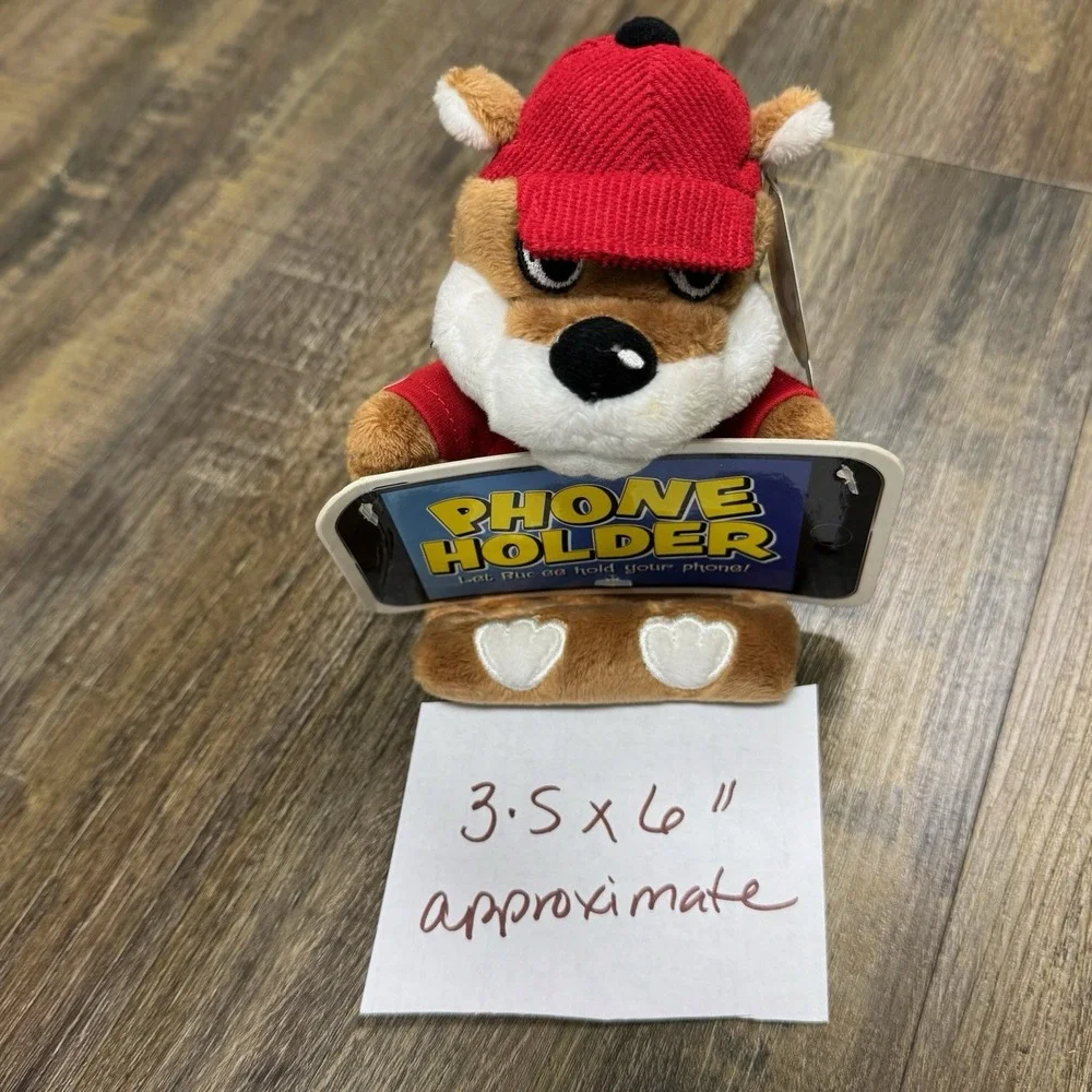 Buc-ee's Beaver Plush Phone Holder Beanie Plushie 6